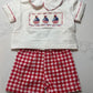 Smocked Sailboat Short Set