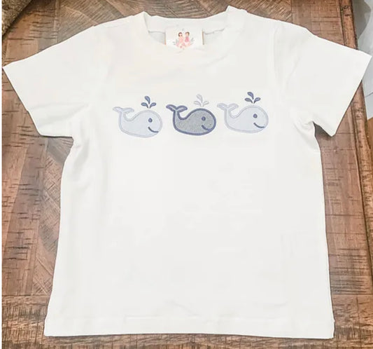 Boy Embroidered Whale T-shirt