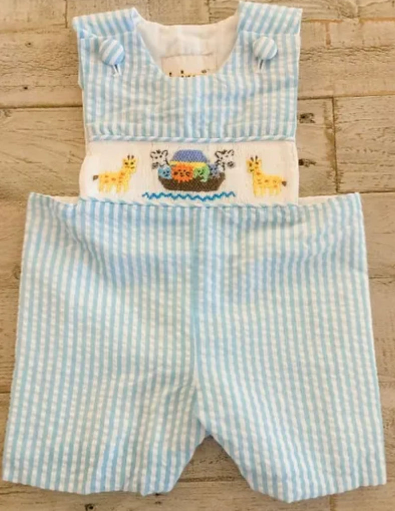 Smocked Noah's Ark Shortall/Jonjon